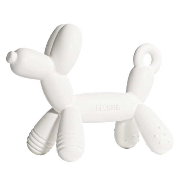 HEORSHE silikoninis kramtukas PUPPY | BALTAS