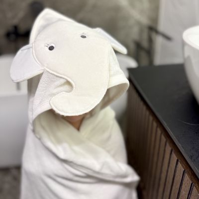 Vaikiškas rankšluostis drambliukas | MĖLYNAS